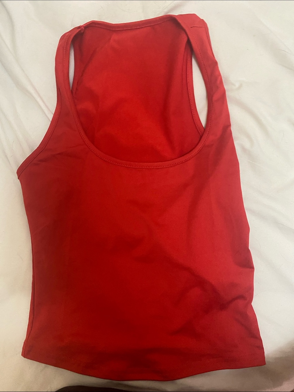 SHEIN Red Racerback Tank